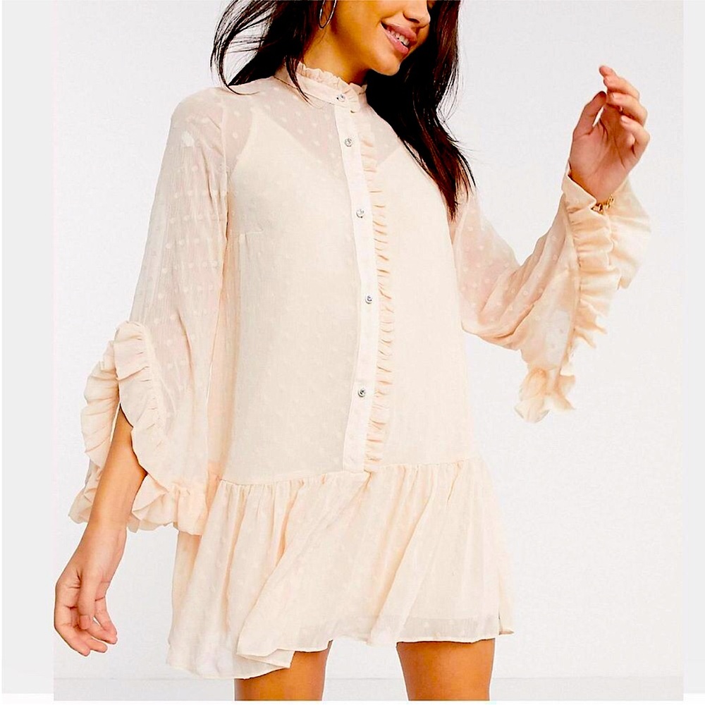 River Island Light Pink Smock Dress